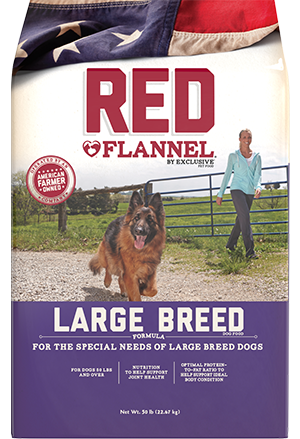 Exclusive Red Flannel Large Breed Dog Food
