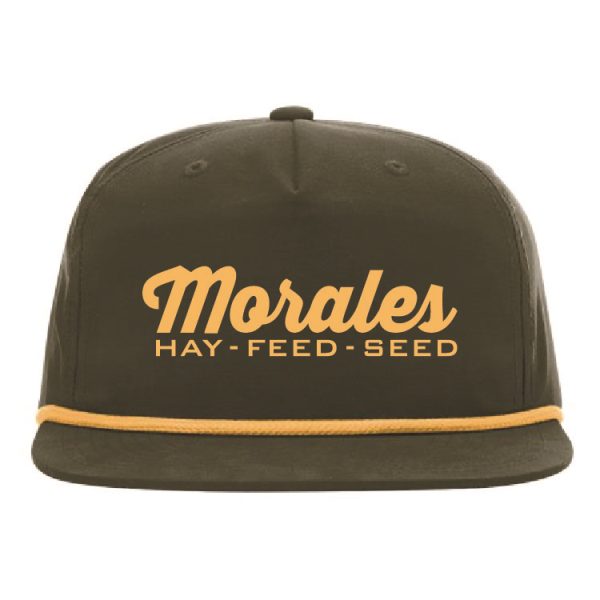 Morales Feed and Supply cursive rope hat